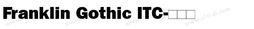Franklin Gothic ITC字体转换